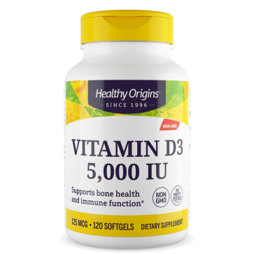 Vitamina D3 5.000 120s HEALTHY Origins