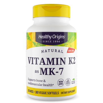 Vitamina K2 Mk7 100mcg  180 veggies softgels HEALTHY Origins
