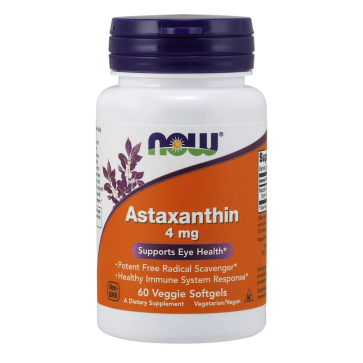 Astaxanthin NOW 4mg 60s NowF Foods