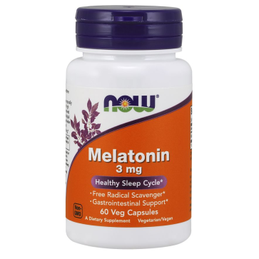 Melatonina 3mg 60 caps NOW Foods