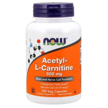 Acetyl L-carnitine 500mg 100cp NOW Foods