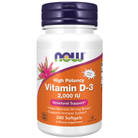 Vitamina D3 2.000 240 softgels NOW Foods